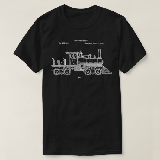 Vintage Lokomotivbahn T-Shirt (Design vorne)