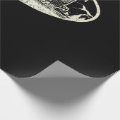 Vintage Lokomotive Eisenbahn Dampfzug Geschenkpapier (Ecke)