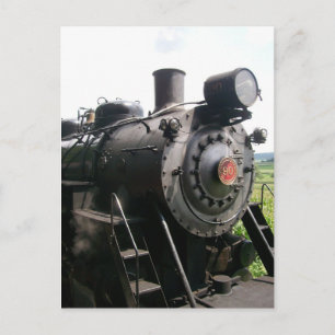 Vintage-Lokomotive Eisenbahn Zug Postkarte