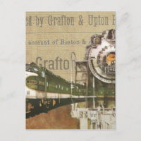 Vintage Lokomotive Motor Dampfbahn