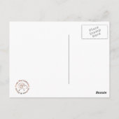 Vintage Lokomotive Postkarte (Rückseite)