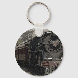 Vintage Lokomotive Schlüsselanhänger