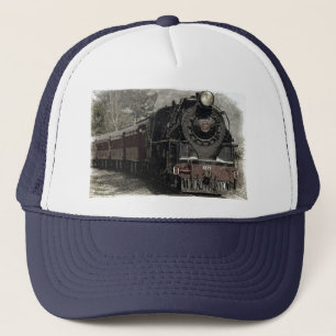 Vintage Lokomotive Truckerkappe