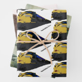 "Vintage Lokomotiven" Geschenkpapier Set (Beispiel)