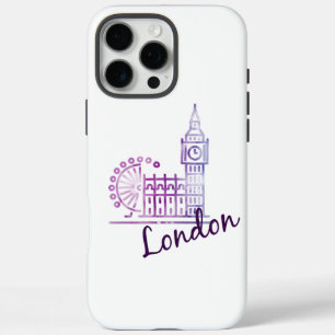 Vintage London Big Ben – Retro britische Reise Kun iPhone 16 Pro Max Hülle
