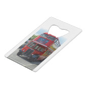 Vintage London Bus Geldbeutel Flaschenöffner (Rückseite Schrägansicht)