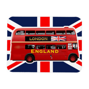 Vintage-London-Doppeldeckerbus Magnet