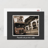 Vintage London Double Decker Bus UK Postkarte (Vorne/Hinten)