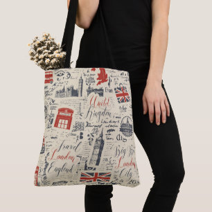 Vintage London Einkaufstasche Tasche
