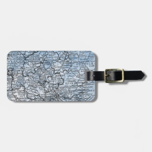 Vintage London-England Region Karte Gepäckanhänger