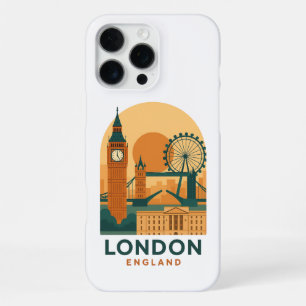 Vintage London England Reise Retro iPhone 16 Pro Max Hülle