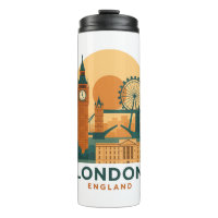 Vintage London England Reise Thermo-Tumbler 
