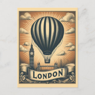 Vintage London England Retro Britische Reise Postkarte