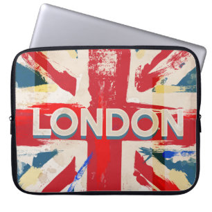 Vintage London Gewerkschafts Poster Laptopschutzhülle