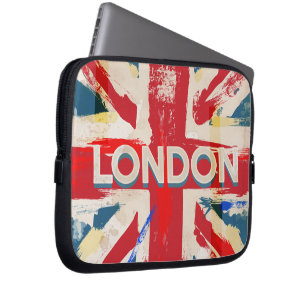 Vintage London Gewerkschafts Poster Laptopschutzhülle