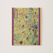 Vintage London Map 8x10 Puzzle (Vertikal)