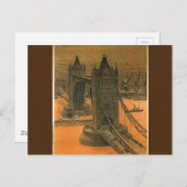 Vintage London Paris Eisenbahn - Werbung Postkarte (Vorne/Hinten)