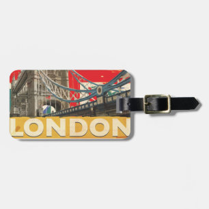 Vintage London Plakat Gepäckanhänger