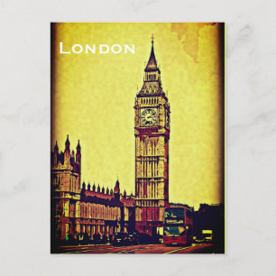 Vintage London Reise Tourismus Postkarte
