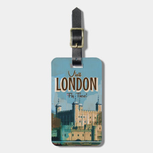 Vintage London Reiseplakat Gepäckanhänger