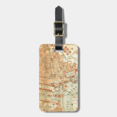 Vintage London Street Map Gepäckanhänger (Vorderseite vertikal)