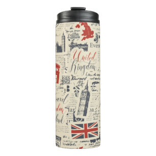 Vintage London Thermobecher Thermosbecher