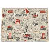 Vintage Londoner Gift Bags Große Geschenktüte (Vorderseite)