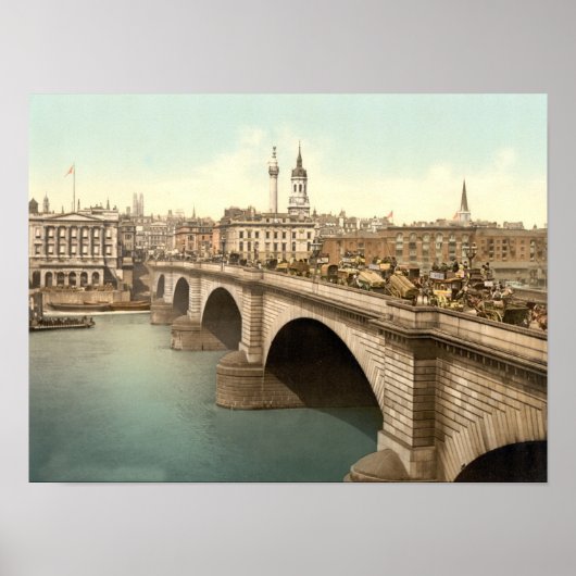 Vintage Londoner Illustration Poster (Vorne)