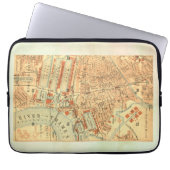 Vintage Londoner Karte Laptopschutzhülle (Vorderseite)
