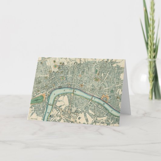 Vintage Londoner Kartennotecards Karte (Vorderseite)