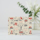 Vintage Londoner Postkarte (Stehend Vorderseite)