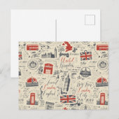 Vintage Londoner Postkarte (Vorne/Hinten)