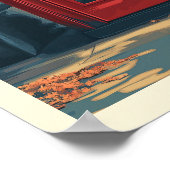 Vintage Londoner Reise Poster (Ecke)