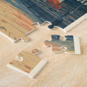 Vintage Londoner Reise Puzzle (Seite)