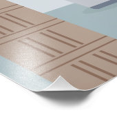 Vintage Londoner Reiseszene Fotodruck (Ecke)