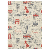 Vintage Londoner Zwischenablage Klemmbrett (Rückseite)