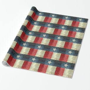 Vintage-Lone-Star-Flagge von Texas Geschenkpapier