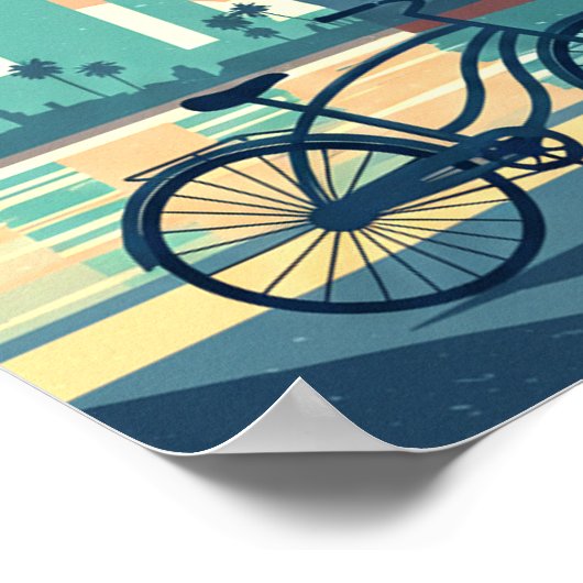 Vintage Long Beach Poster (Ecke)