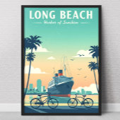 Vintage Long Beach Poster