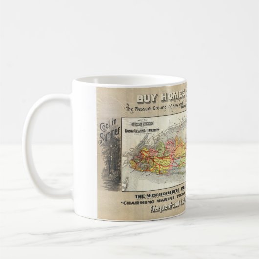 Vintage Long- Islandwirkliche Kaffeetasse (Links)