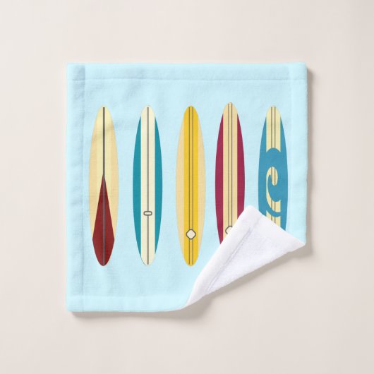 Vintage Longboards Badhandtuch Set (Waschlappen)