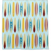 Vintage Longboards Duschvorhang (Vorderseite)