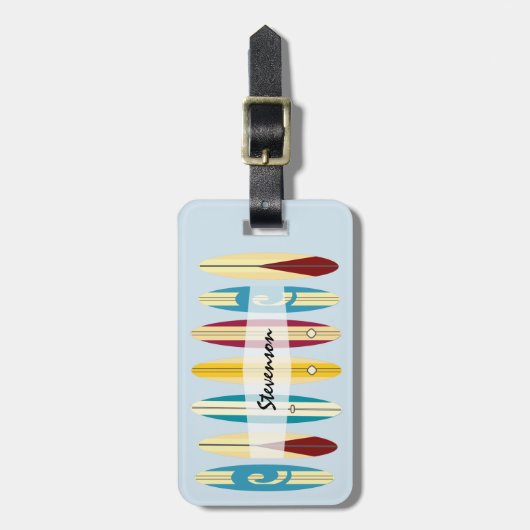 Vintage Longboards Gepäckanhänger (Vorderseite vertikal)