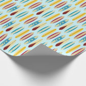 Vintage Longboards Geschenkpapier (Ecke)