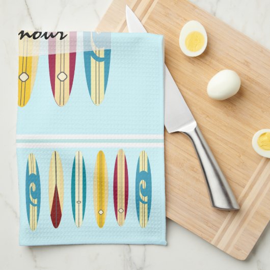 Vintage Longboards Geschirrtuch (Viertel Falte)