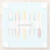 Vintage Longboards Glasuntersetzer (Rückseite)