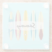 Vintage Longboards Glasuntersetzer (Rückseite)