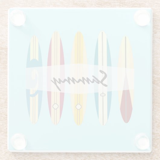 Vintage Longboards Glasuntersetzer (Rückseite)