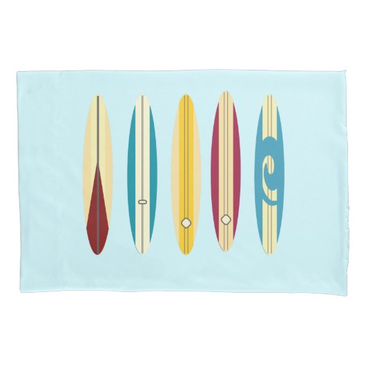 Vintage Longboards Kissenbezug (Vorderseite)