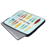 Vintage Longboards Laptopschutzhülle (Vorne Knopf)